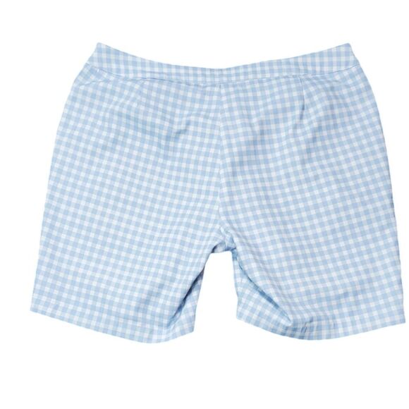 Callaway Blue & White Checked Golfs Shorts - Picture 2 of 7